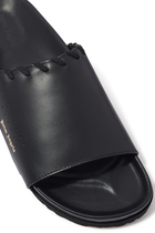 Leather Logo Sandals